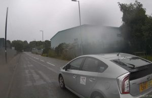 LT13 CRV | Taxi driver close passes cyclist in Low Moor