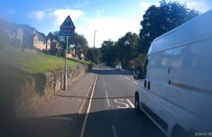MA70 BPF | Van driver in extreme close pass of cyclist in Ripponden