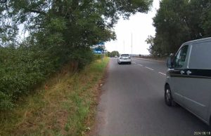 PO07 ARD | Ford transit van close passes cyclist in Leeds
