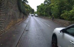 MR56 JMR | A6025 Elland Road : Close pass by Citroen in the rain