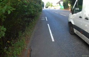 YK21 KHJ | Halifax close pass: £100 fine & 3 points for van driver