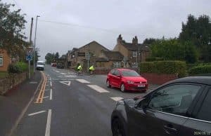 NA19 VYR | Bierley Lane : Close pass at mini roundabout