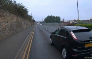 EK09 VRL | B6432 St Andrew’s Road : Black Ford Focus cuts it fine