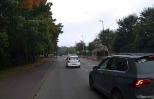 YB72 SBO | Low Moor : VW Tiguan driver squeezes the gap on A641