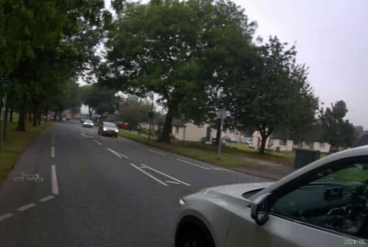 S17 ROV | Driver of Mazda CX-5 close passes cyclist on Westfield Lane