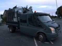 NJ08 VYN | Van cuts corner, narrowly missing cyclist at Wyke junction